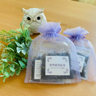 来館された方に有明邸オリジナルブレンド花紅茶の茶葉をプレゼント