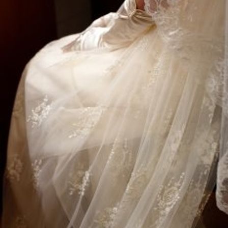 ベールから透けて見えるドレスの美しさ|軽井沢倶楽部 有明邸の写真(217885)