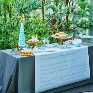 テラスでのデザートビュッフェなど、大切なゲストへサプライズの演出も|UTSUNOMIYA MONOLITH ～宇都宮モノリス～の写真(56043936)