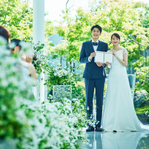 水とグリーンの清々しさに包まれた空間で永遠の誓いを|UTSUNOMIYA MONOLITH ~宇都宮モノリス~の写真(56043873)