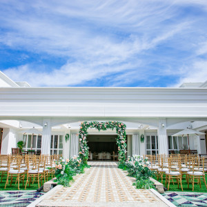 都心部ではめずらしいガーデンでの挙式も叶う♪|アールベルアンジェ名古屋の写真(17441246)