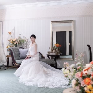 館内にドレスサロンがあるので当日まで安心のフルサポート