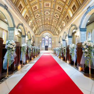 バージンロードの色も変えれます。|ラシュレディアコートの写真(55597349)