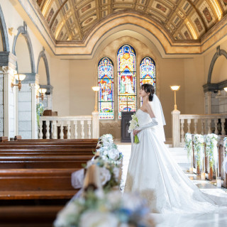 普段とは違うおふたりを映画のワンシーンのような写真に