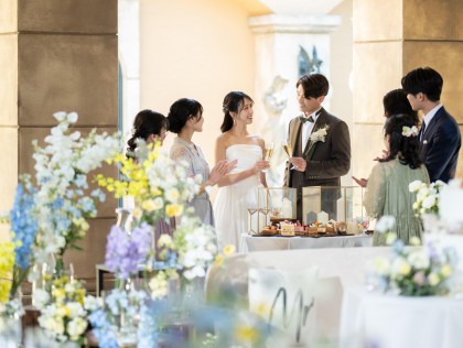 1日1組の貸切だからこそ叶う
全スタッフが
おふたりの大切な日を彩ります