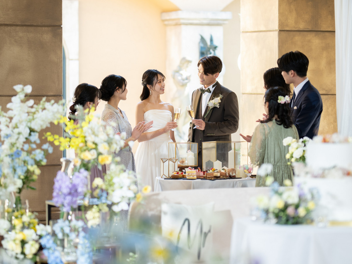  1日1組の貸切だからこそ叶う
全スタッフが
おふたりの大切な日を彩ります