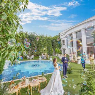 【金曜BIG×135万特典*3万試食◎】貸切迎賓館×緑溢れるガーデン