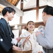 祝福に包まれる送賓のひととき|樫野倶楽部の写真(57492826)