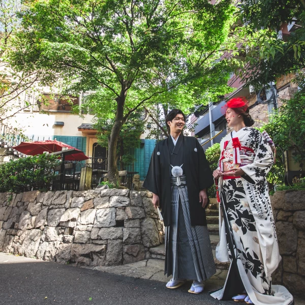 外観を背景にお写真撮影も