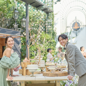 ナチュラルな空間でデザートビュッフェをごゆっくりとお愉しみ下さい|アイネス ヴィラノッツェ大阪（クラウディアホールディングスグループ）の写真(55133520)