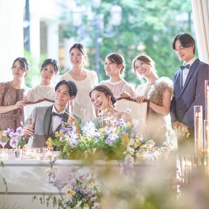 おふたりの邸宅に招いた大切な方々との、やさしさに満ちた素晴らしいひとときをお過ごしください|アイネス ヴィラノッツェ大阪(クラウディアホールディングスグループ)の写真(55133578)