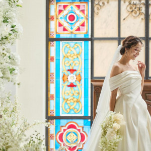 【絶品試食つき*】ステンドグラスチャペル×憧れ大階段×1日貸切