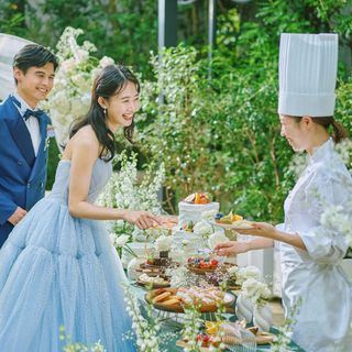 パーティの後半は、彩り豊かなデザートビュッフェで笑顔の時間を