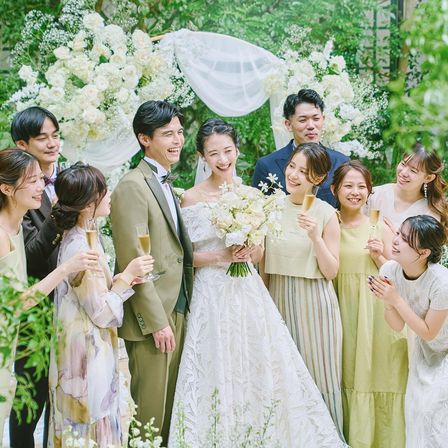 大切なゲストと笑顔を分かち合う、祝福のガーデン時間|ソンブルイユ OSAKA WEDDING（旧アイネス ヴィラノッツェ大阪）の写真(64411603)