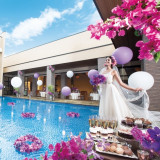 アイランドヒルズ迎賓館の人気スポット【ウォーターガーデン】
一歩足を踏み入れるとそこはまるで異国のリゾート空間!