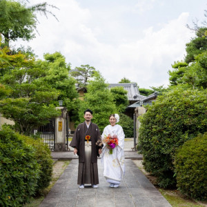 和装での前撮影はお好みのロケ地へ出かけることも。こだわりの衣裳でお写真も残して♪|ヴィラ・アンジェリカの写真(29345030)