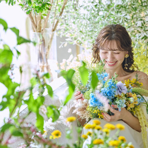 席札、メニュー表、席次表・・・ペーパーアイテムもテーマに合わせてコーディネート☆|ブリーズレイ・プライベートテラスの写真(54705830)