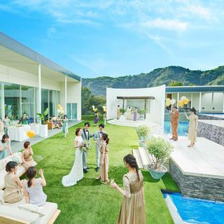 残△\絶景ガーデンparty体験/1組貸切×光の三角チャペル×和牛試食