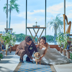 リングドッグの演出もOK！ペット婚もお任せください！|The Matirtha Suite ザ マティルタスイートの写真(53713508)