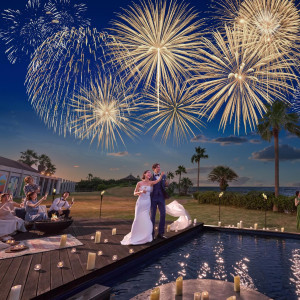 結婚式のフィナーレに打ち上げ花火♪人気の演出です！|The Matirtha Suite ザ マティルタスイートの写真(53568628)