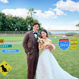 ドッグランが常設の会場だからペット婚もおまかせ！おふたりもゲストも心に残るウェディングを。