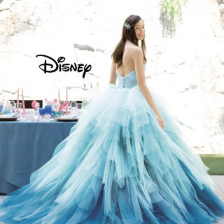 Disneyとコラボレーションしたたキャラクターイメージのドレスでテーマに合わせて