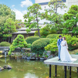 お庭でとる洋装の写真も映える場所。