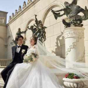装花やブーケ、ヘアメイク、ドレスまで、沢山の好きを詰め込んで理想の花嫁に。|アモーレヴォレ サンマルコの写真(34756249)