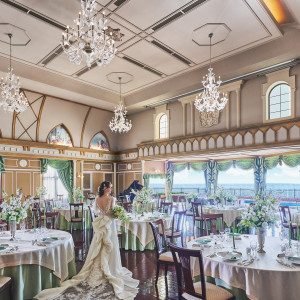 【レッツォーニコ】30名様～130名様着席。ローマ法王を輩出した名門レッツォーニコ家の邸宅をイメージした豪奢なゲストハウス。会場内からのロケーションもとっておき|アモーレヴォレ サンマルコ/FIVESTAR WEDDINGの写真(31930268)