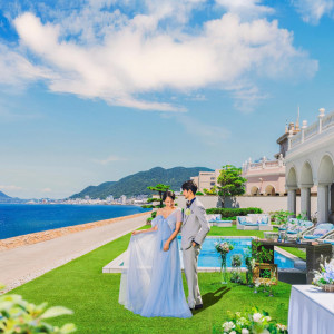 リゾート空間で大切なゲストの方々と特別な時間を|アモーレヴォレ サンマルコ/FIVESTAR WEDDINGの写真(56638545)