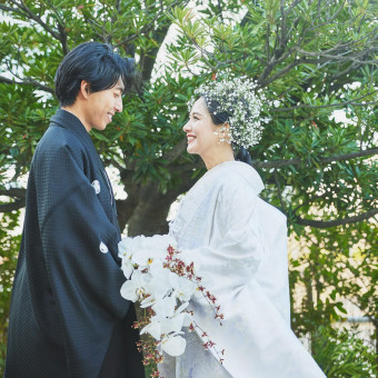 前撮りで和装を着用される方も多くいらっしゃいます。