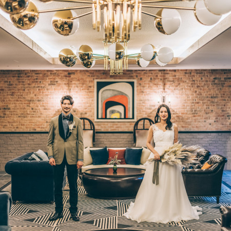 お写真映えするラウンジでは、ウェルカムドリンク＆フードをお楽しみにいただくことができます。