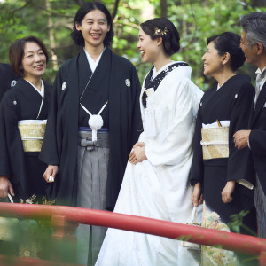 緑溢れる庭園と会場のモダンな雰囲気が和装での会食も人気な理由|響 風庭 赤坂の写真(42448214)