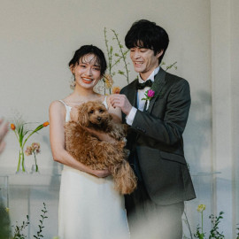 【ペット同伴ウエディング】大切な家族と一緒に過ごす特別フェア