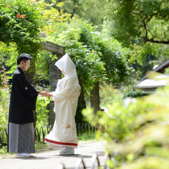 日比谷公園は和装が似合うスポットがたくさん♪色打掛や白無垢で素敵なお写真を残してみては？