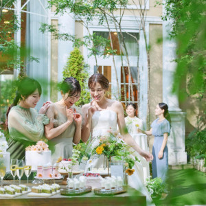 ガーデンでのデザートブッフェでくつろぎの時間を|セントグレースヴィラの写真(55718767)