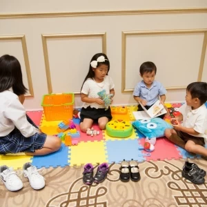 広い会場内だからこそ、キッズスペースを設置してお子様ゲストも楽しめる結婚式に◎|ラ・セーヌブランシュの写真(1399347)