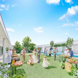 【ギフト券1万付き★】空・緑・光!ガーデン体験×3.5万コース試食♪