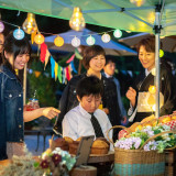マルシェウエディングなら、ゲストもおふたりも等身大で楽しめます♪