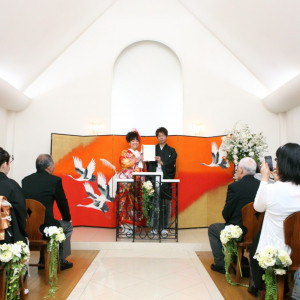 ウェディングホールでの和装人前式|アンジュ・デ・ラヴィの写真(973370)