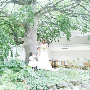 大きな木の下でナチュラルウェディング|アンジュ・デ・ラヴィの写真(353427)