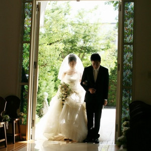 光の祝福の中を入場|アンジュ・デ・ラヴィの写真(219217)