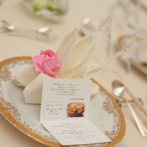 席札に花を1輪|アンジュ・デ・ラヴィの写真(224150)