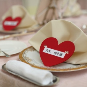 オリジナルのハートの席札|アンジュ・デ・ラヴィの写真(224152)