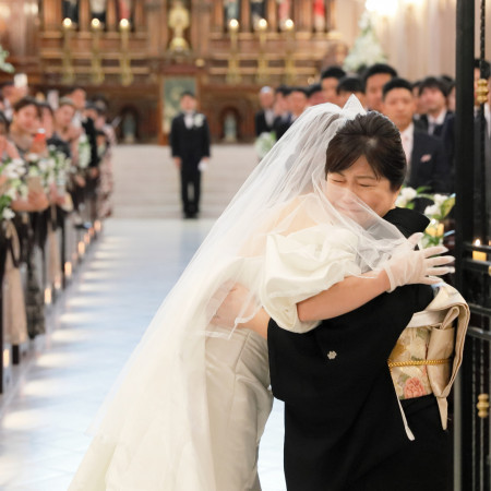 親御様との感動のワンシーン