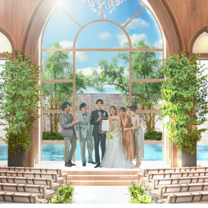 【26年1月新OPEN】大切な人たちに見守られて交わす、温もり溢れる人前式が叶う。|アートグレイス ウエディングコースト 東京ベイの写真(56141865)