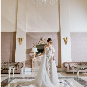 ロビーでの撮影も装飾がオシャレで映えます|アートグレイス ウエディングコースト 東京ベイの写真(56144195)