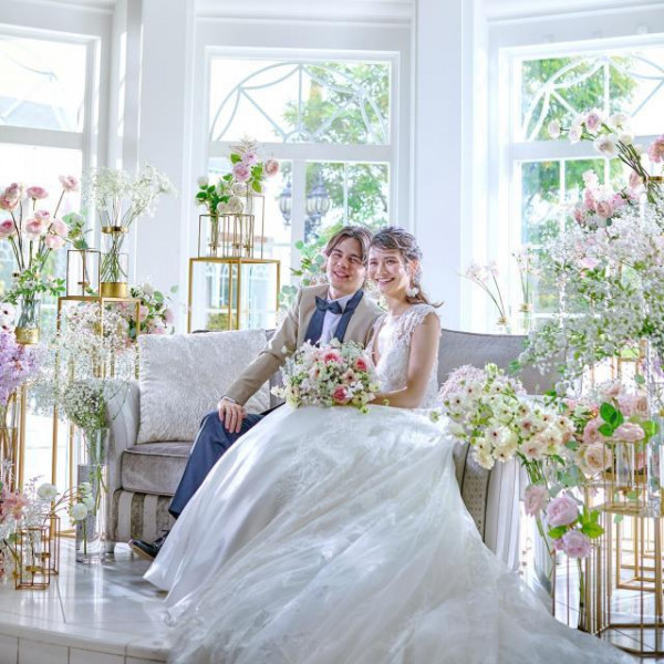 階段付き会場で開放的に！