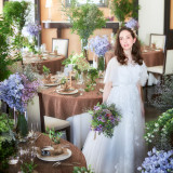 お花のコーデはお二人らしくこだわりを