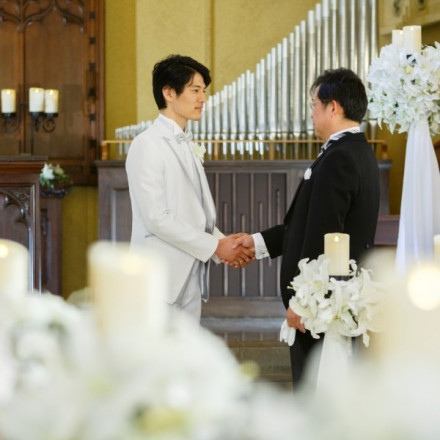 親子の絆を深める感動の握手 結婚式 二次会のgood演出bad演出 余興